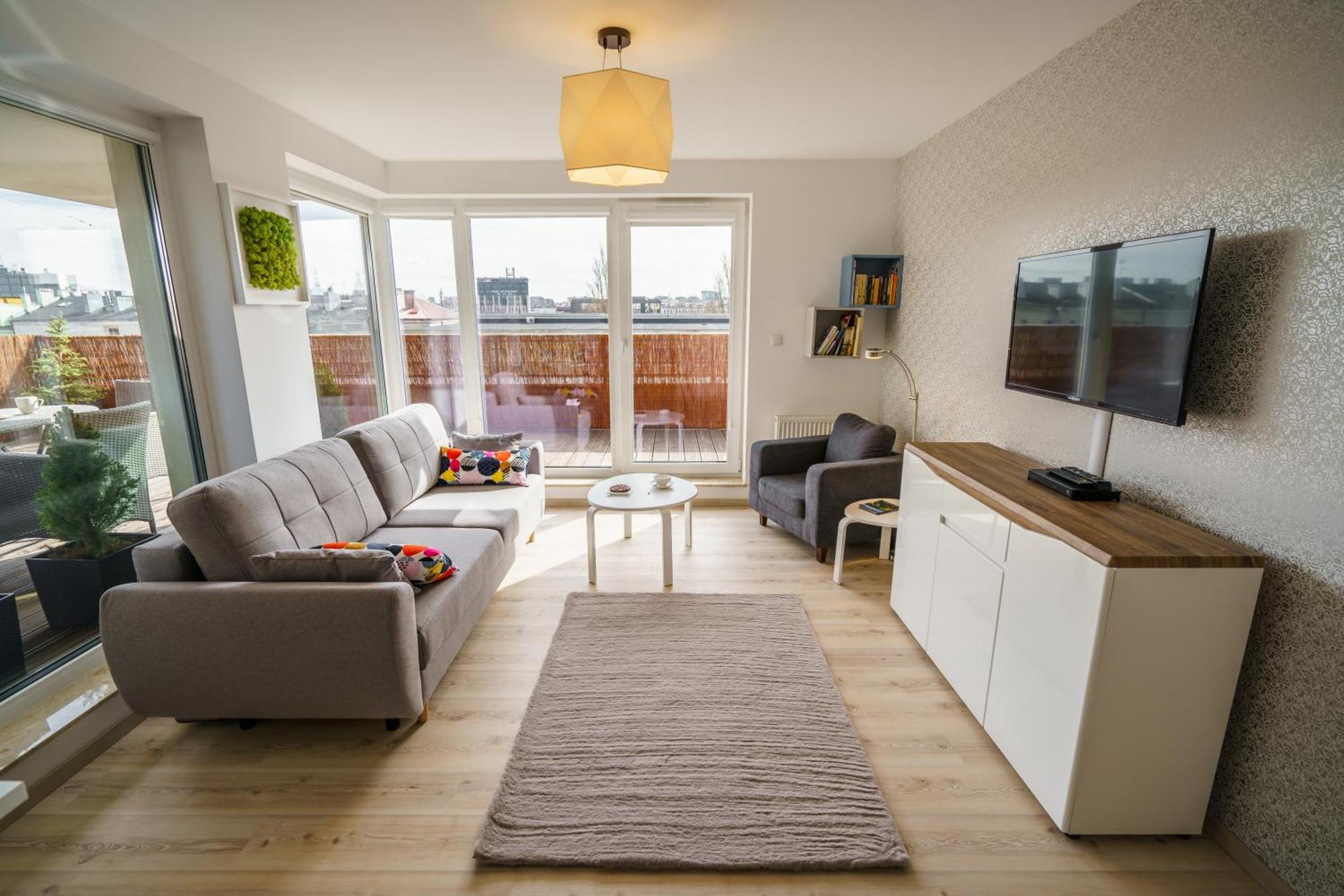 Apartament Z Tarasem Kielce Exteriör bild