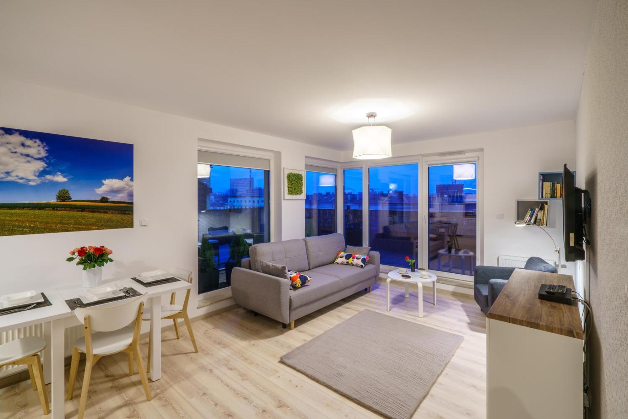 Apartament Z Tarasem Kielce Exteriör bild