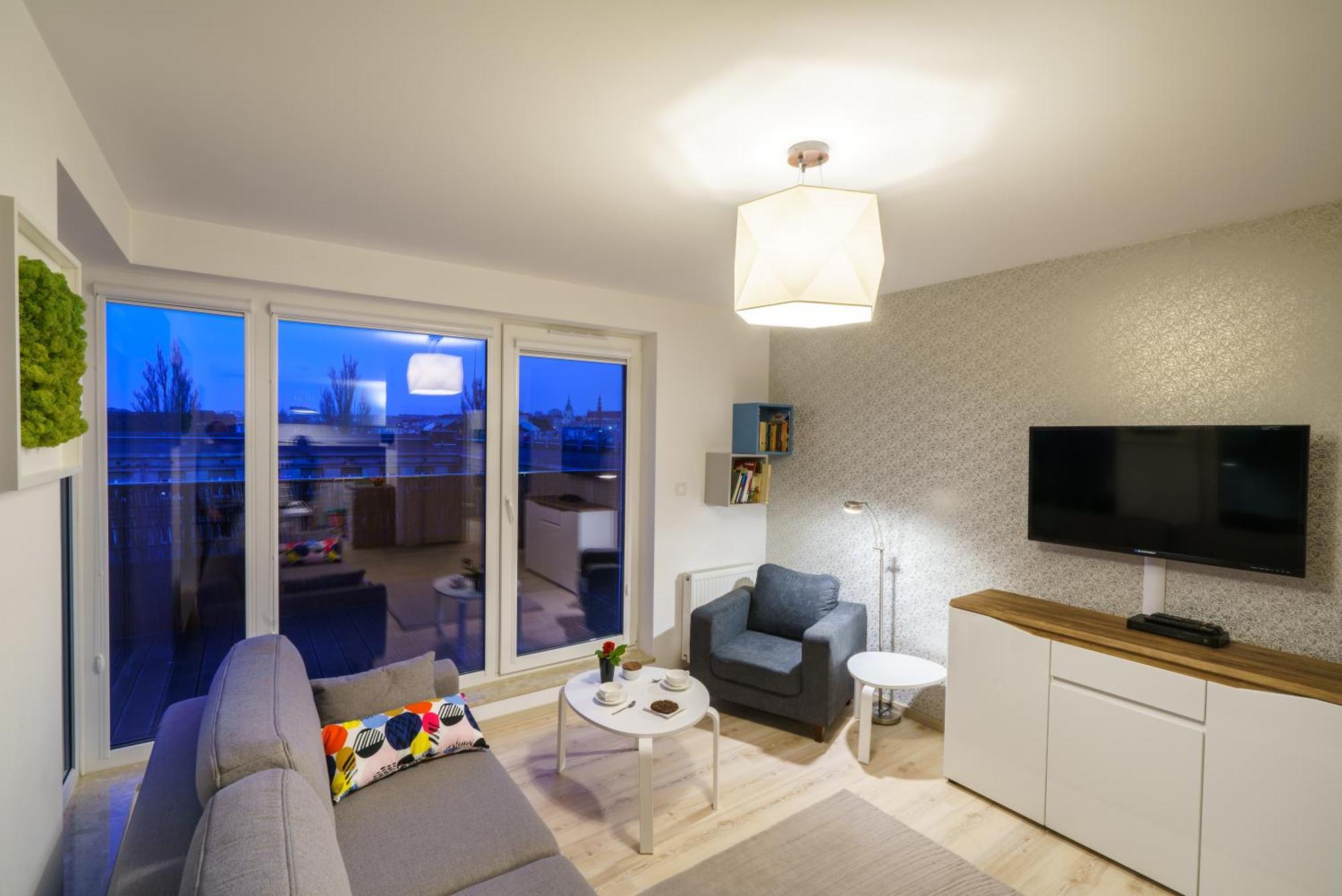 Apartament Z Tarasem Kielce Exteriör bild